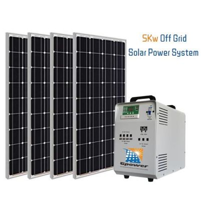 کیت سیستم خورشیدی خانگی ISO 5000Watt DIY 6 ورودی