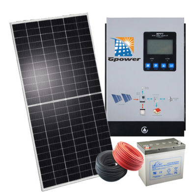 سیستم خورشیدی اینورتر هیبریدی GPOWER 5KW همراه با باتری
