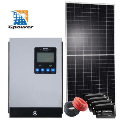 سیستم خورشیدی IEC 8000W Grid Tied با پشتیبان باتری