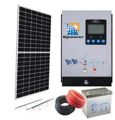 سیستم خورشیدی شبکه ترکیبی ROSH 10KW با پشتیبان باتری